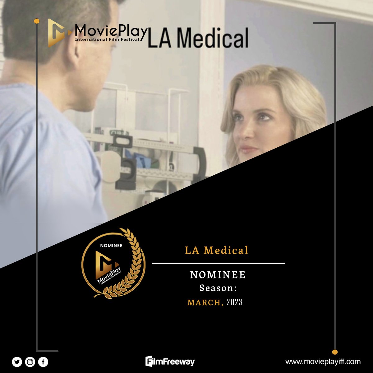 MoviePlayIFF's tweet photo. Congratulations Nicole Peplinski!
Proudly Presenting the Nominee of March, 2023.
#movieplay #nominee #firsttimefilmmaker https://t.co/KDt04yp7gJ