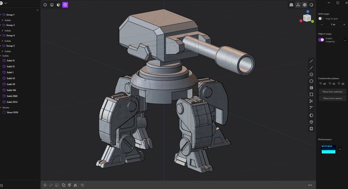 plasticityでタレット作ってみようかなぁ
#plasticity3d 