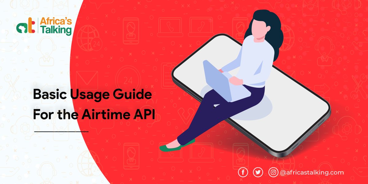 Africastalking's tweet photo. If you're looking to integrate #airtime and #mobiledata purchases into your app or website, we've prepared for you an #AirtimeAPI basic usage guide! 👊
Getting started is easy, so go ahead and check it out here - https://t.co/gwbRbFIG0b
#WeLoveNerds #BuildWithAT https://t.co/JxIqgMGYeN