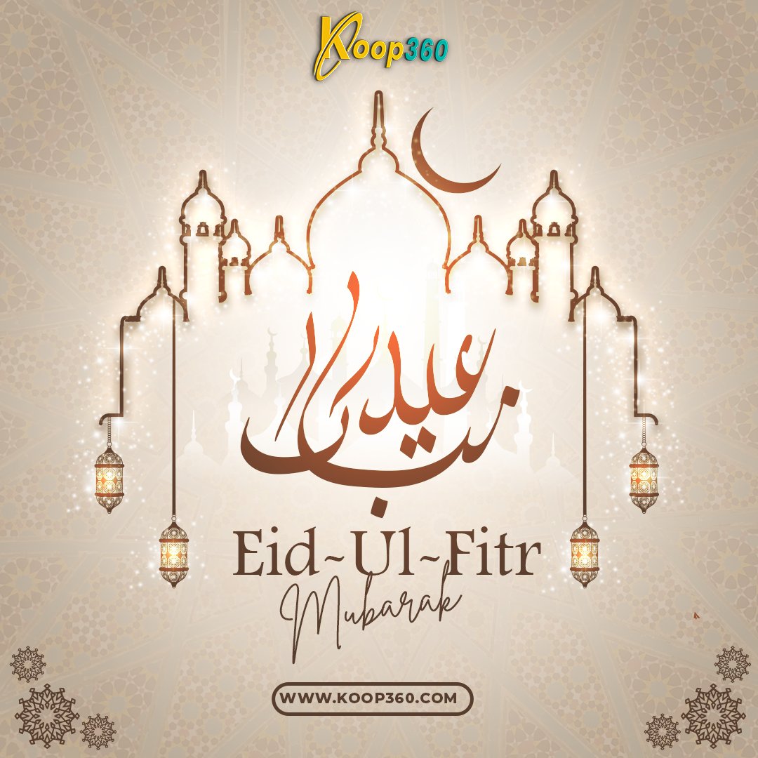 KOOP360's tweet photo. Have a joyous and memorable Eid with your loved ones. Happy Eid-ul-Fitr!!

#eid #eidmubarak #festival #koopverse #koopdeals #KoopLFO #koopwallet #koop360 https://t.co/fBeupewiSU