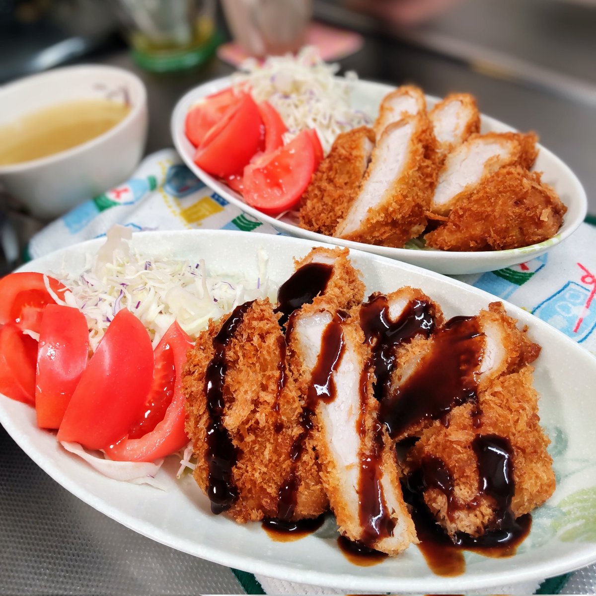 BeginnerZeros's tweet photo. @syougetuan 褒められたので調子に乗って残り物で夕食をお見せする〜☺️💕 https://t.co/6KoIHWlObc
