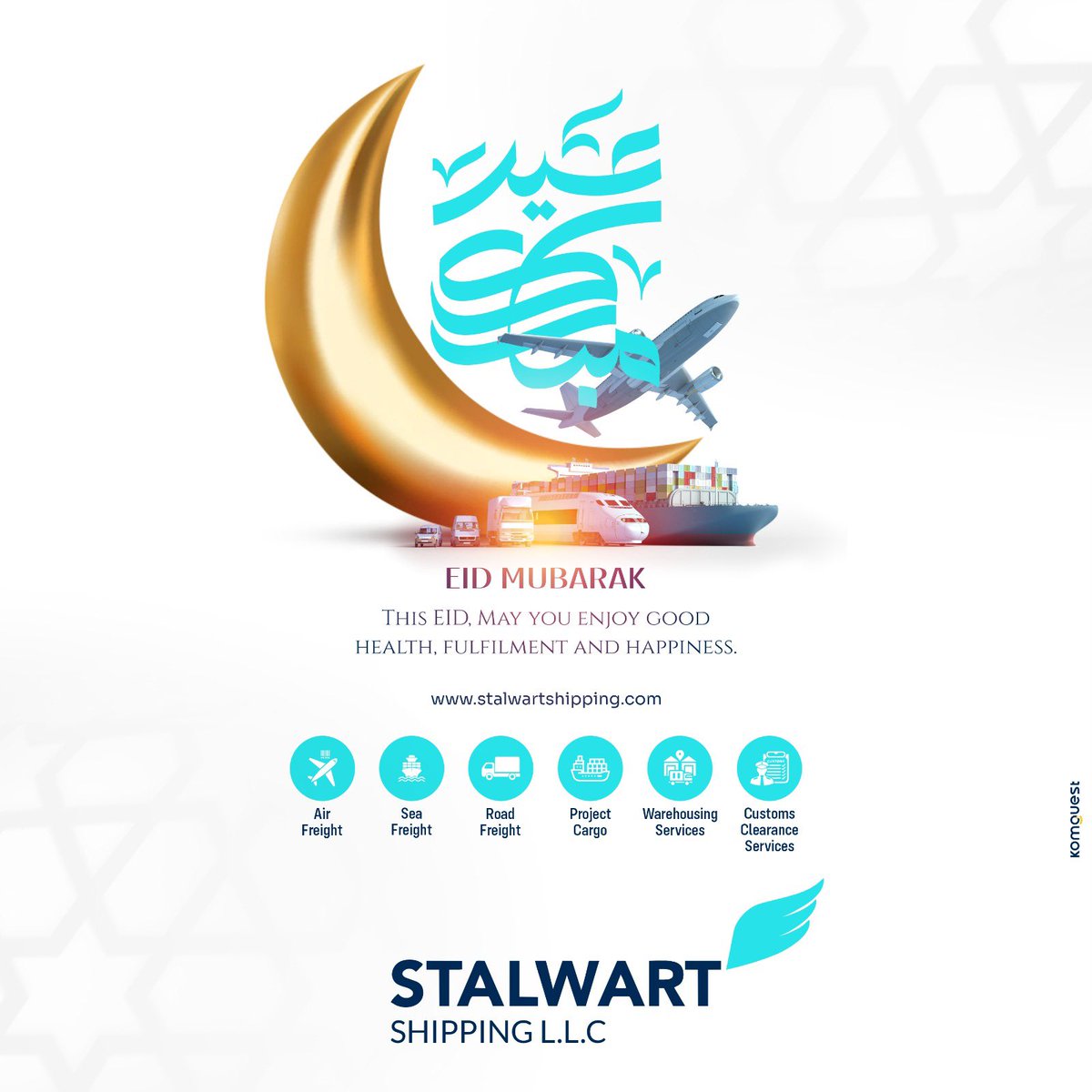 ShippinStalwart's tweet photo. Eid Mubarak โค๏ธ
#Dubai #Bombay #shipping #worldwide #worldwideshipping #logistics #customsbroker #freightforwarding #dgcargo #perishables #oversized #seafreight #aircargo #roadfreight #deliverysolutions
@HHShkMohd @MohamedBinZayed @Economyae @MoFAICUAE @HamdanMohammed https://t.co/qZSN1KvBMz
