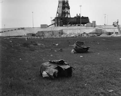 Damage to a launch pad on first flight is nothing new. Here's 39A after first flight of a Saturn V.

Source: web.archive.org/web/2012062613…
