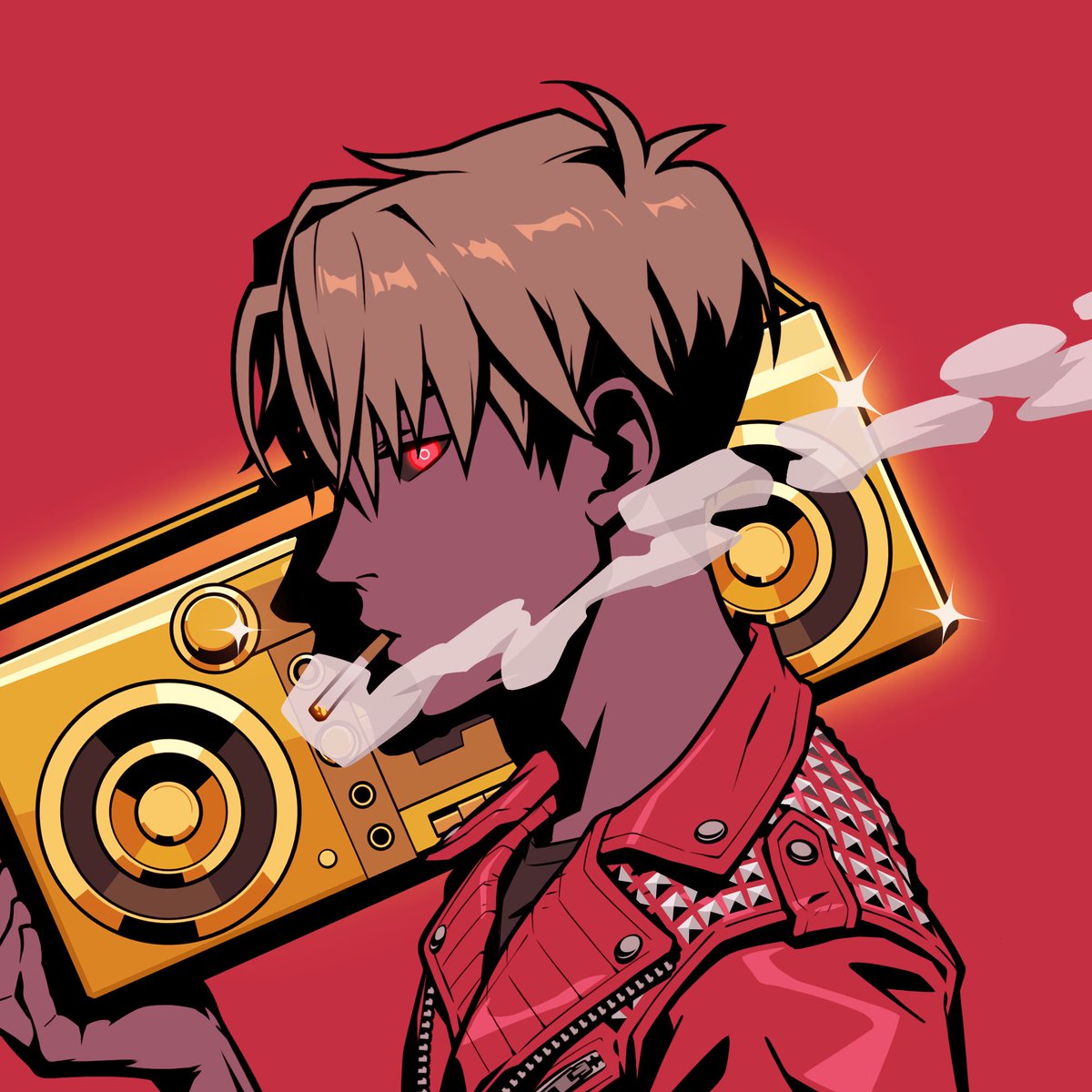boredhefner's tweet photo. After 9 months, I’ve finally landed one of my personal  favorite Azuki’s. For me, the aesthetics perfectly encapsulate everything that’s loved about @steamboy33 artwork and the collection. When I think @Azuki this is what I see. It was easily the most difficult valuation I’ve had to figure out, gold boombox’s almost never trade hands and this one hasn’t moved since mint, held onto strongly by @blasian_babygal @20twentyfive who were amazing to deal with.