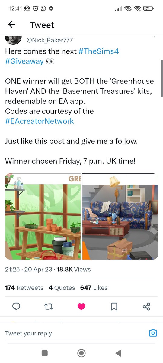 simpunzel's tweet photo. @Nick_Baker777 Thanks for the opportunity!! Sims love all the way from South Africa🥳 https://t.co/ehprMlq3CW