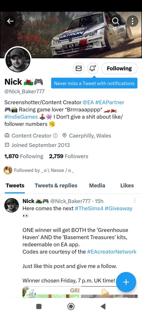 simpunzel's tweet photo. @Nick_Baker777 Thanks for the opportunity!! Sims love all the way from South Africa🥳 https://t.co/ehprMlq3CW