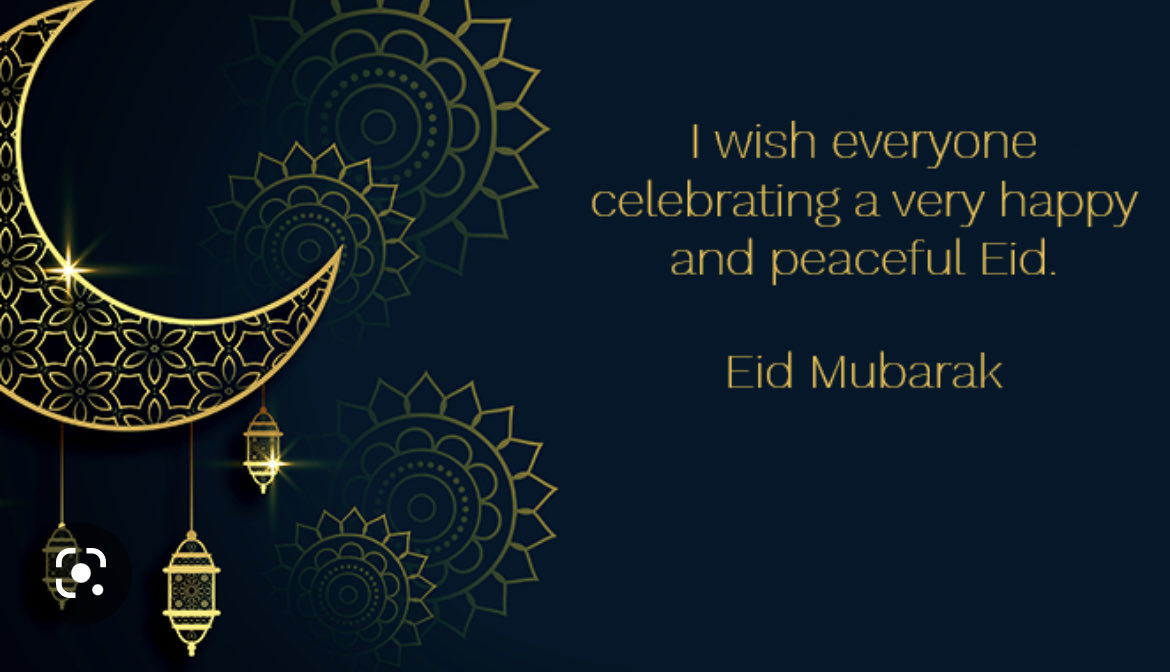 To all my friends celebrating with family today I wish you peace, happiness and joy #EidMubarack.