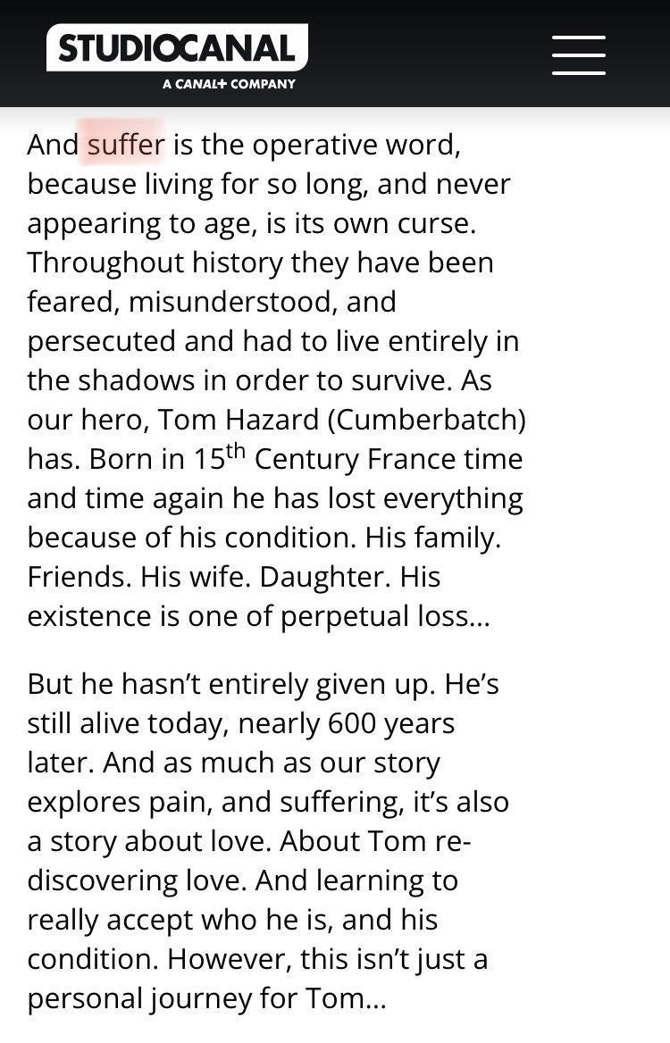 freewomenxgrape's tweet photo. Some quotes by #HowToStopTime’s creative team (from StudioCanal’s website: https://t.co/jryCgj5YLN) https://t.co/yS5eT6J9ta