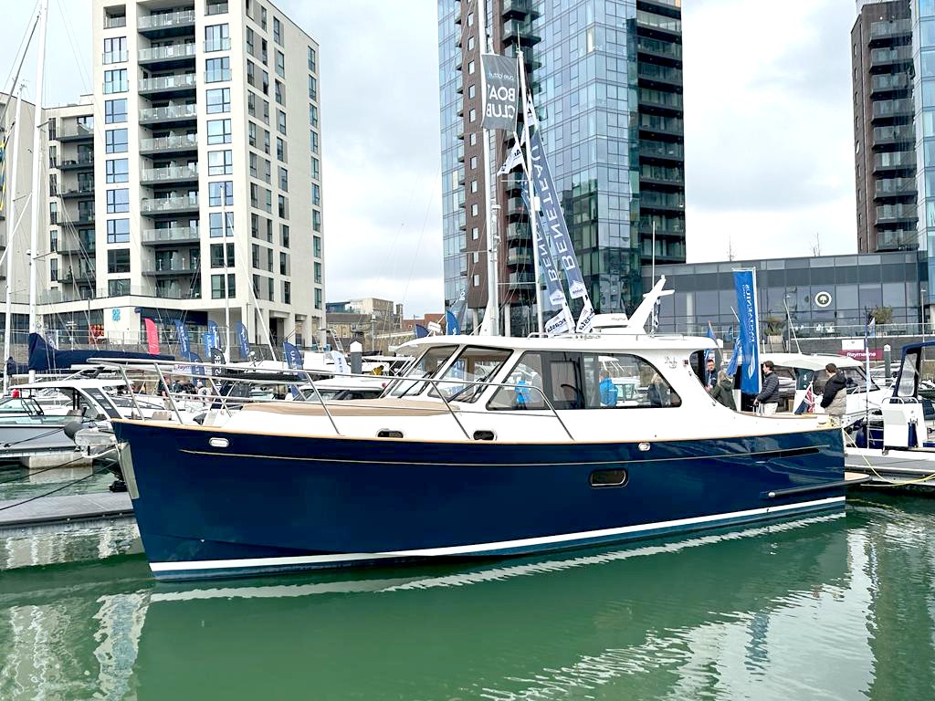 Cockwells's tweet photo. MDL Marinas South Coast and Green Tech Boat Show is officially open! Find us at stand 26 exhibiting with our classic Duchy 35, Cocomo. 

Tickets to the show are free and can be obtained here: https://t.co/lhhx9OyOOR

#SCBSGTBS #mdlboatshow #Cockwells #Raymarine #Duchy35 https://t.co/7OCLp7nL6i