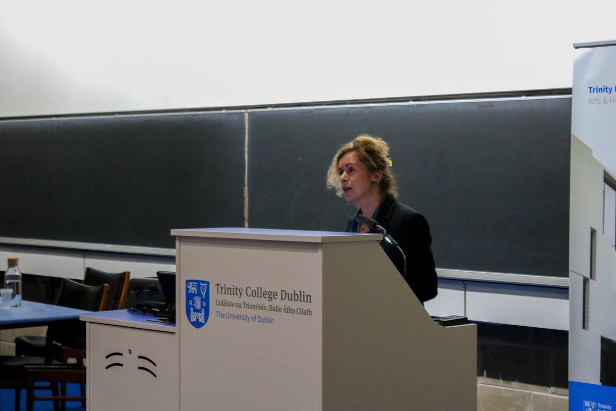 tcddublin's tweet image. The @TLRHub Annual Humanities Horizons Lecture was delivered by @LyndseyStonebri this week. She spoke compellingly about Hannah Arendt &amp;amp; the enduring power of art and literature to defy totalitarian thinking. Read more about the lecture here: 
tcd.ie/news_events/ar… #HubMatters