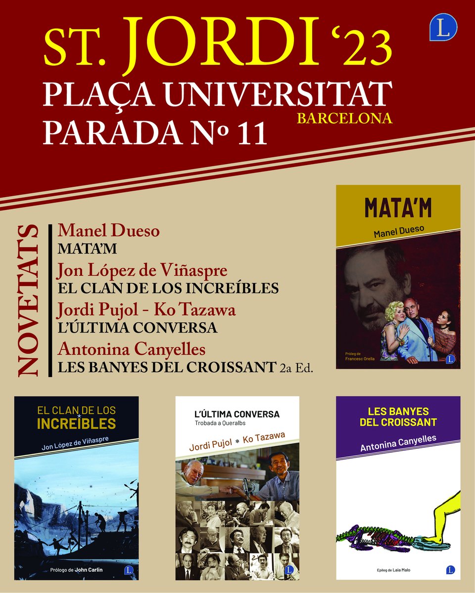 ed_Lapislatzuli's tweet photo. Fins diumenge! Bons llibres que il·luminen l'ànima i les prestatgeries del lector.
@EscriptorsAELC @brisa0709 @bcnliteratura @laculturanoval https://t.co/Sk3Q1ALatE