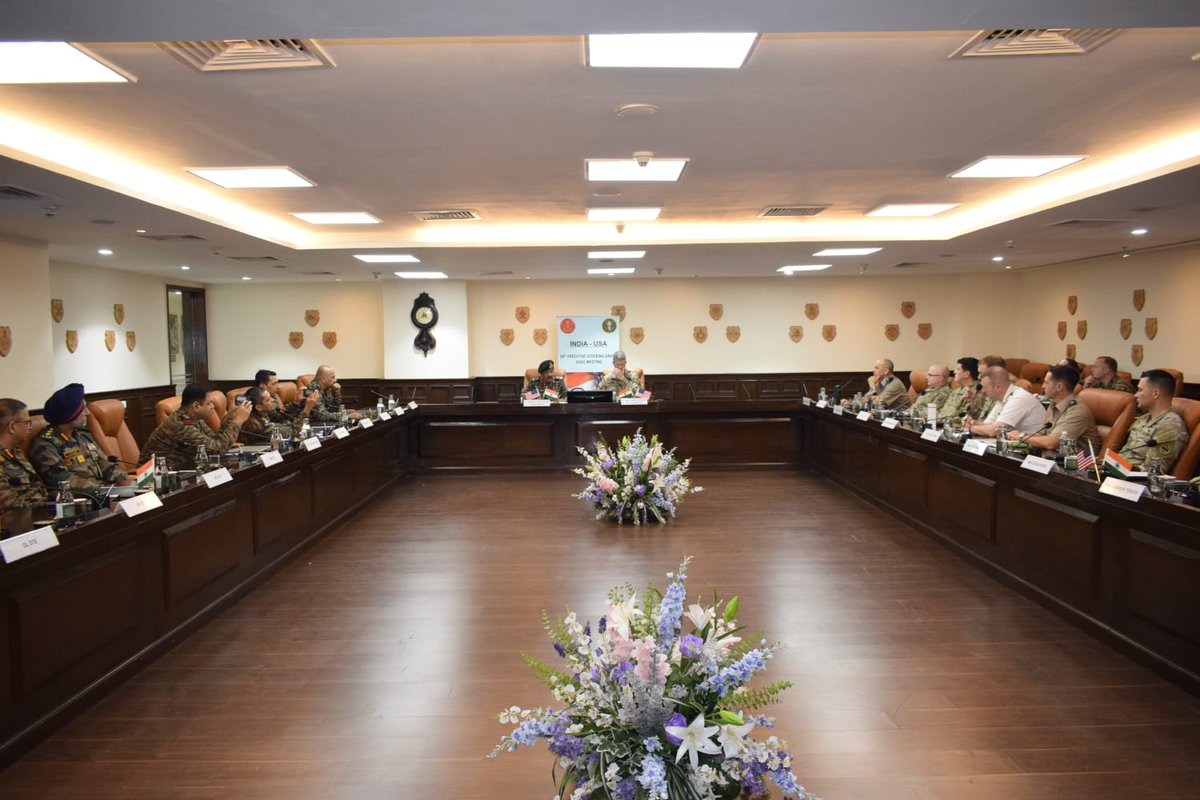 adgpi's tweet image. 26th India - USA Executive Steering Group Meeting concluded at #Delhi. A wide range of exchanges were carried out during the meeting, including updates on security situation in the region and enhancement of scope in the joint exercises between the two Armies.

#IndiaUSFriendship