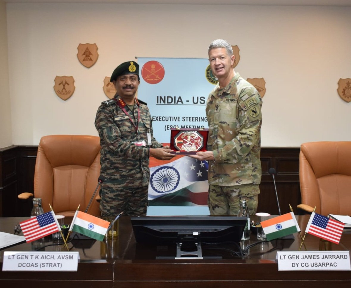 adgpi's tweet image. 26th India - USA Executive Steering Group Meeting concluded at #Delhi. A wide range of exchanges were carried out during the meeting, including updates on security situation in the region and enhancement of scope in the joint exercises between the two Armies.

#IndiaUSFriendship