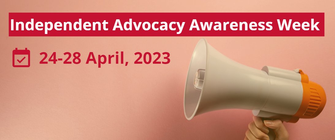 📢Join our first #IndependentAdvocacy Webinar next Monday to learn more about the difference independent advocacy makes in people’s lives.

April 24, 12-1pm: Dunfermline Advocacy
@DA_WestFife will be representing #CitizenAdvocacy
#PowerfulStories

Sign up: bit.ly/3ZFx7uQ