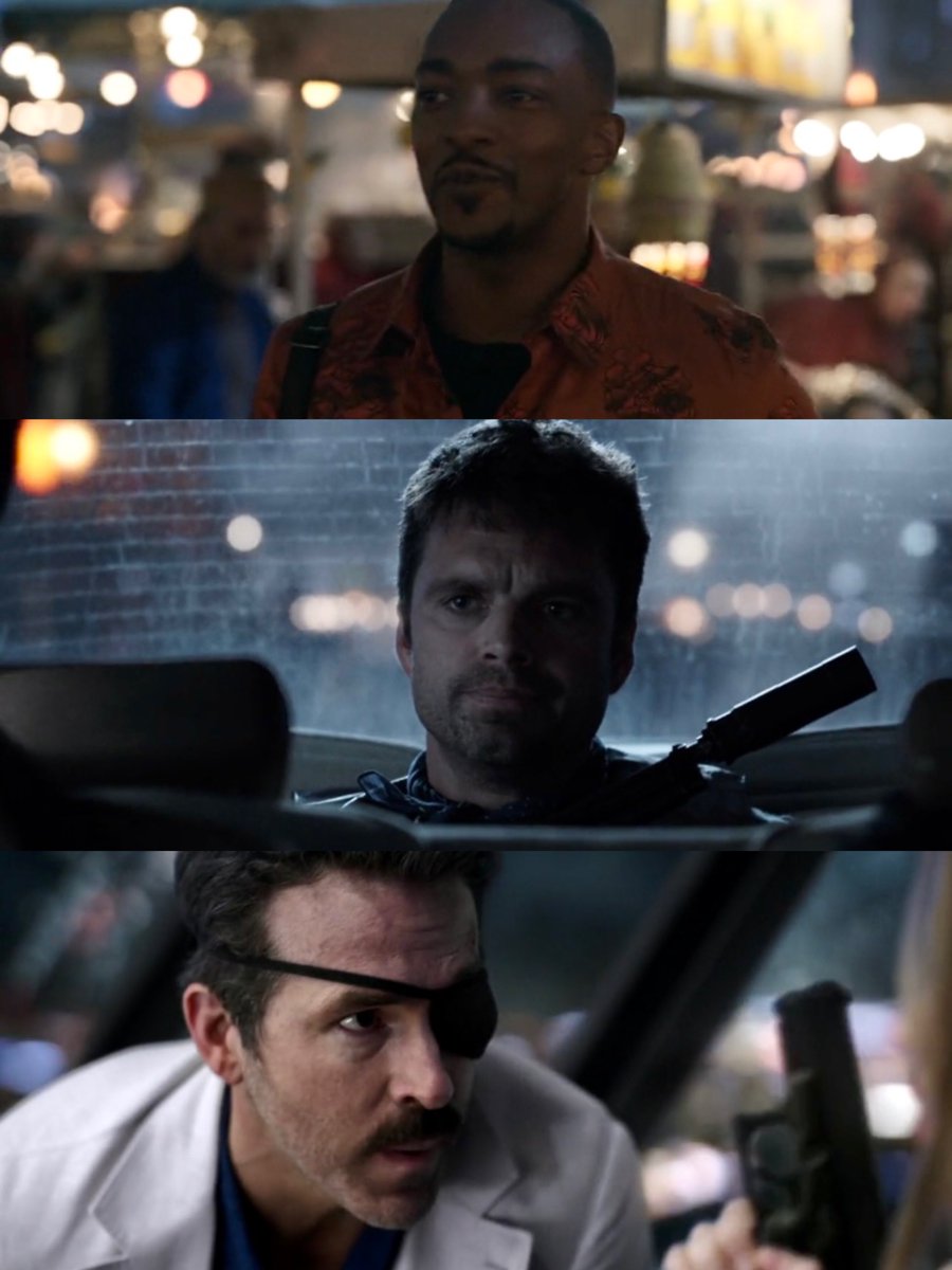 MR___LOBO's tweet photo. Anthony Mackie, Sebastian Stan and Ryan Reynolds cameo in #Ghosted 

WE WON! https://t.co/nRxmN6516L