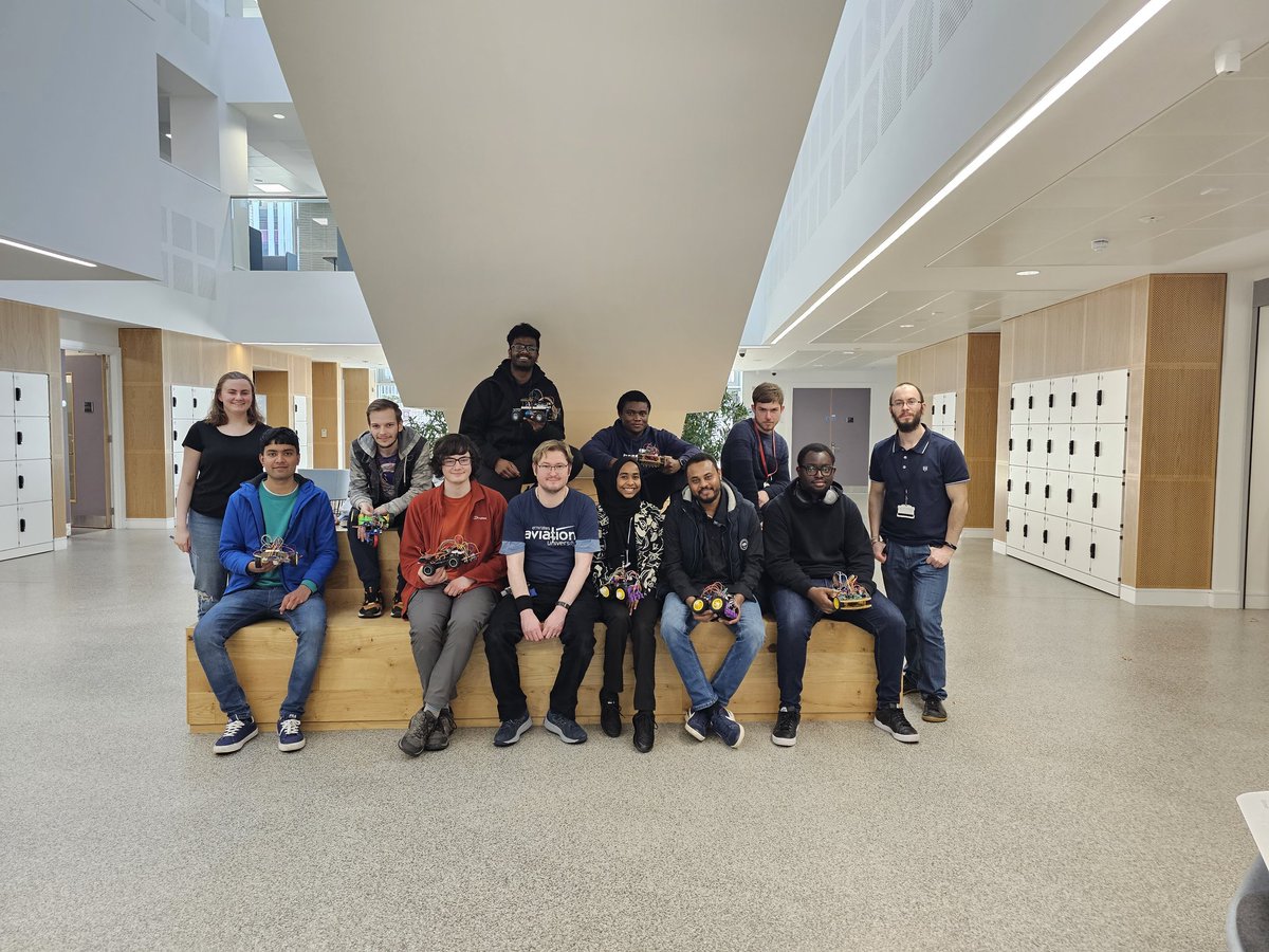 production_lead's tweet photo. Great to see the students engaging and building robots to compete in the Coventry University Robot Races. Some interesting designs. https://t.co/GVU5A1YtNl