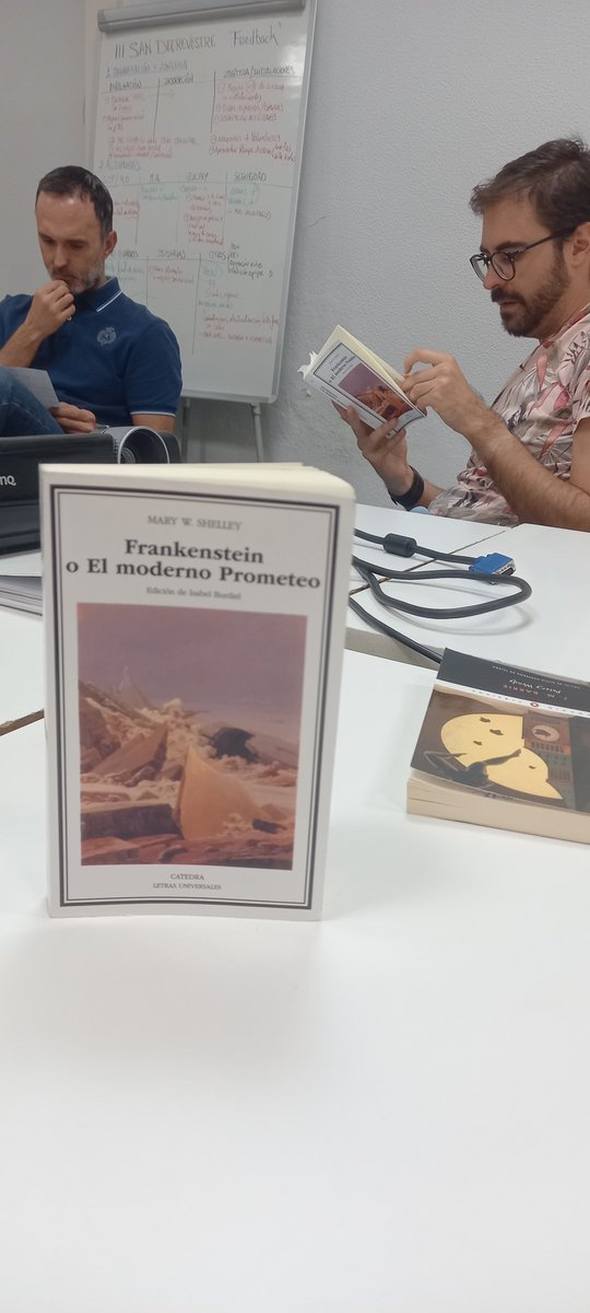 FundacionLito's tweet photo. Comienza la tercera sesión de #Lectulabora con los trabajadores de @JohnDeere para hablar sobre el libro del mes #Frankenstein o El moderno prometeo de @Catedra_Ed
Un libro que nos plantea temas universales y avanza dilemas éticos de la ciencia moderna @UGT_FICA @leervidasextra https://t.co/uClQbahMaZ