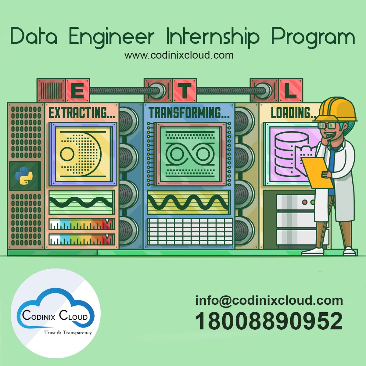 CodinixCloud's tweet image. CodinixCloud Provides Data Engineering Internships

codinixcloud.com/internship

#internshipprograms #dataengineeringinternship #dataengineerintern #bigdatatechnologies #hadoop #python #cloudInternship #bigdataexperts #dataformats #datascience #businessintelligence #deeplearning