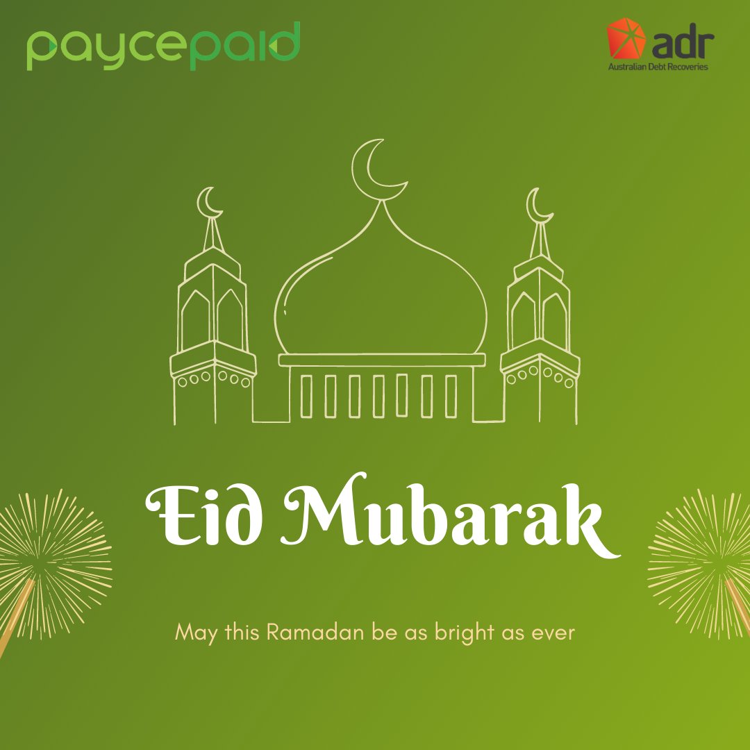 Paycepaid's tweet photo. Wishing you all a Happy Eid!

#happyEid #paycepaid #debtcollection #businessplanning #accounting #invoice #invoiceautomation #technology #automateinvoicing #invoicemanagement #debt #debtrecovery #automation https://t.co/2lcvqv91yU