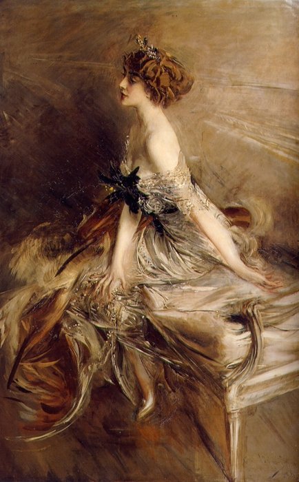 "Portrait of Princess Marthe Bibesco" by Giovanni Boldini (1911).