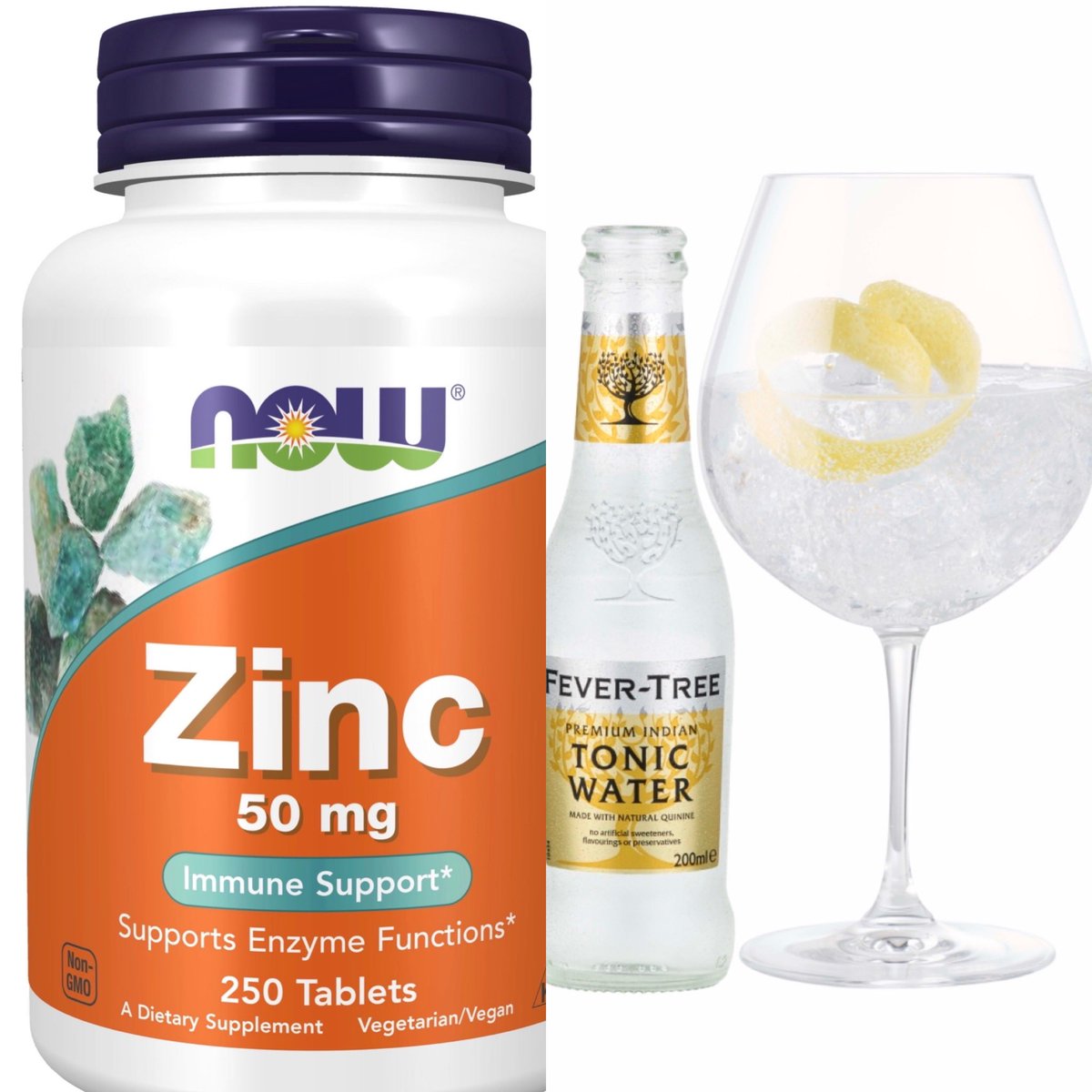 I ❤️ 150 mg of zinc with 200 mls of tonic water at the first sign of flu for 7 days &amp; I Repeat for a further 7 until better then I stop. The Quinine opens the channel into the cell and the zinc stops viral replication. I add 3000mg nonascorbic vit C and 4000iu vit D for 7 days 🥳