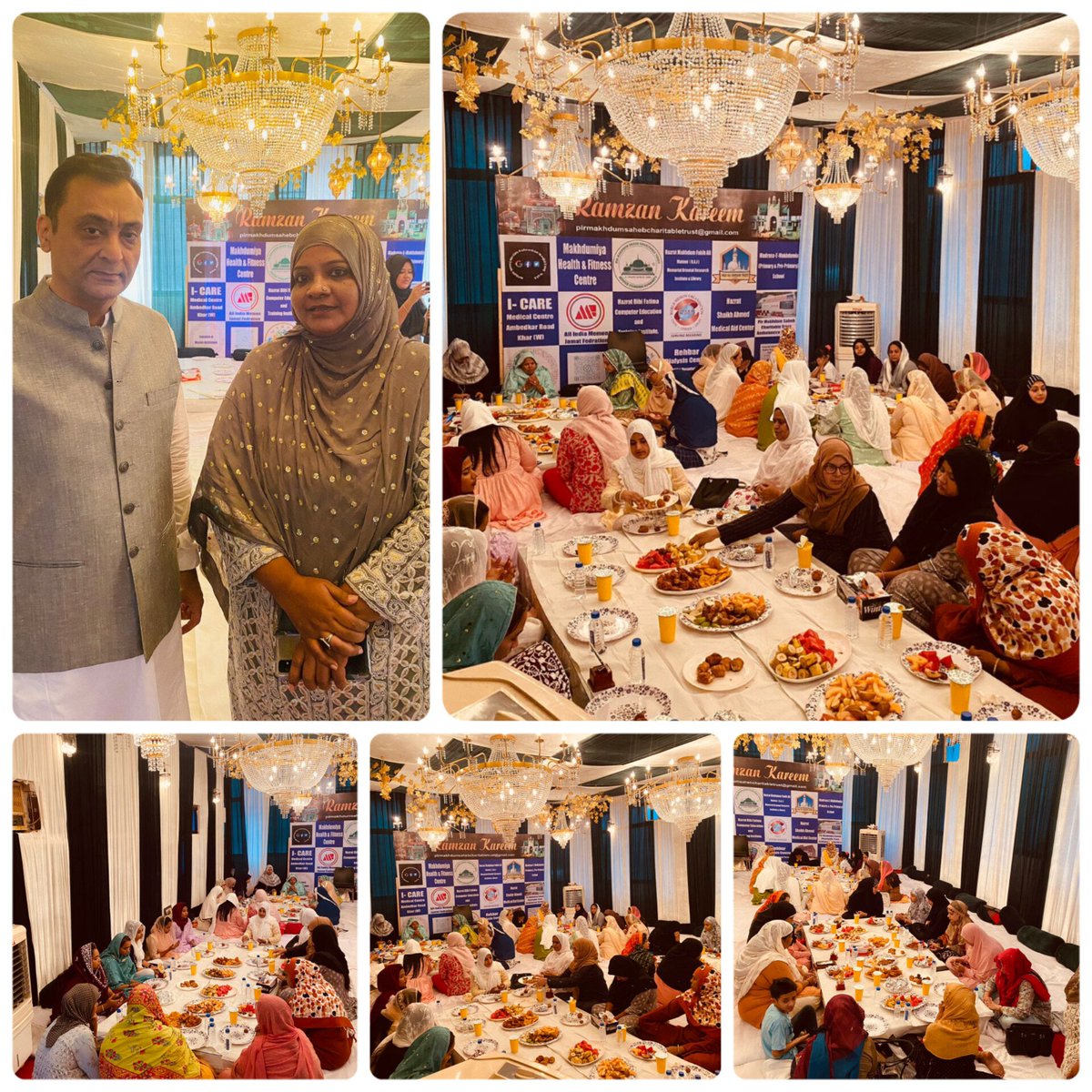An invitation on 19/4/23 for Iftaar Dawat for social worker sisters,of Mumbai  was arranged  by, <a href="/syk_8282/">Suhail Khandwani</a> ,followed by dinner to feliciated  our sisters efforts n work towards society,community  n humanity.   <a href="/MahimTrust/">Mahim Dargah Trust</a>
#Ramadan #suhailkhandwaniTeam #Makhdoomshahbabadargah