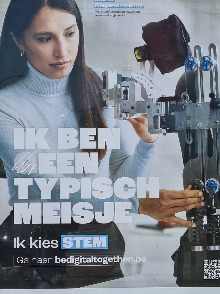 BruBotics VUB (@brubotics) on Twitter photo Hebben jullie ons exoskeleton en Maria van <a href="/MFYS_VUB/">MFYS - Human Physiology & Sports Physiotherapy</a> al gespot langs de Vlaamse wegen?
We zijn trots om mee te werken aan deze campagne voor meer vrouwen in #STEM! Hebben jullie ons exoskeleton en Maria van <a href="/MFYS_VUB/">MFYS - Human Physiology & Sports Physiotherapy</a> al gespot langs de Vlaamse wegen?
We zijn trots om mee te werken aan deze campagne voor meer vrouwen in #STEM!