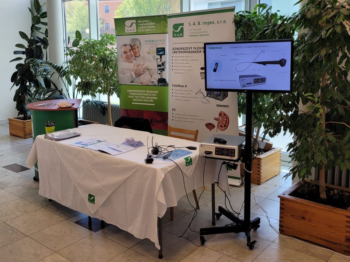 SAB_Medical's tweet photo. Přijďte za námi na stánek S. A. B. Impex na JEUS 2023 v Kroměříži @CUS_CLS_JEP #uroczech (21.-22.4. 2023) a seznamte se novinkami z našeho portfolia produktů v urologii. Vyzkoušejte si flexibilní #cystoskop, #ureterorenoskop nebo stent nové generace #JFil. Těšíme se na vás. https://t.co/fM6m5DR4A9
