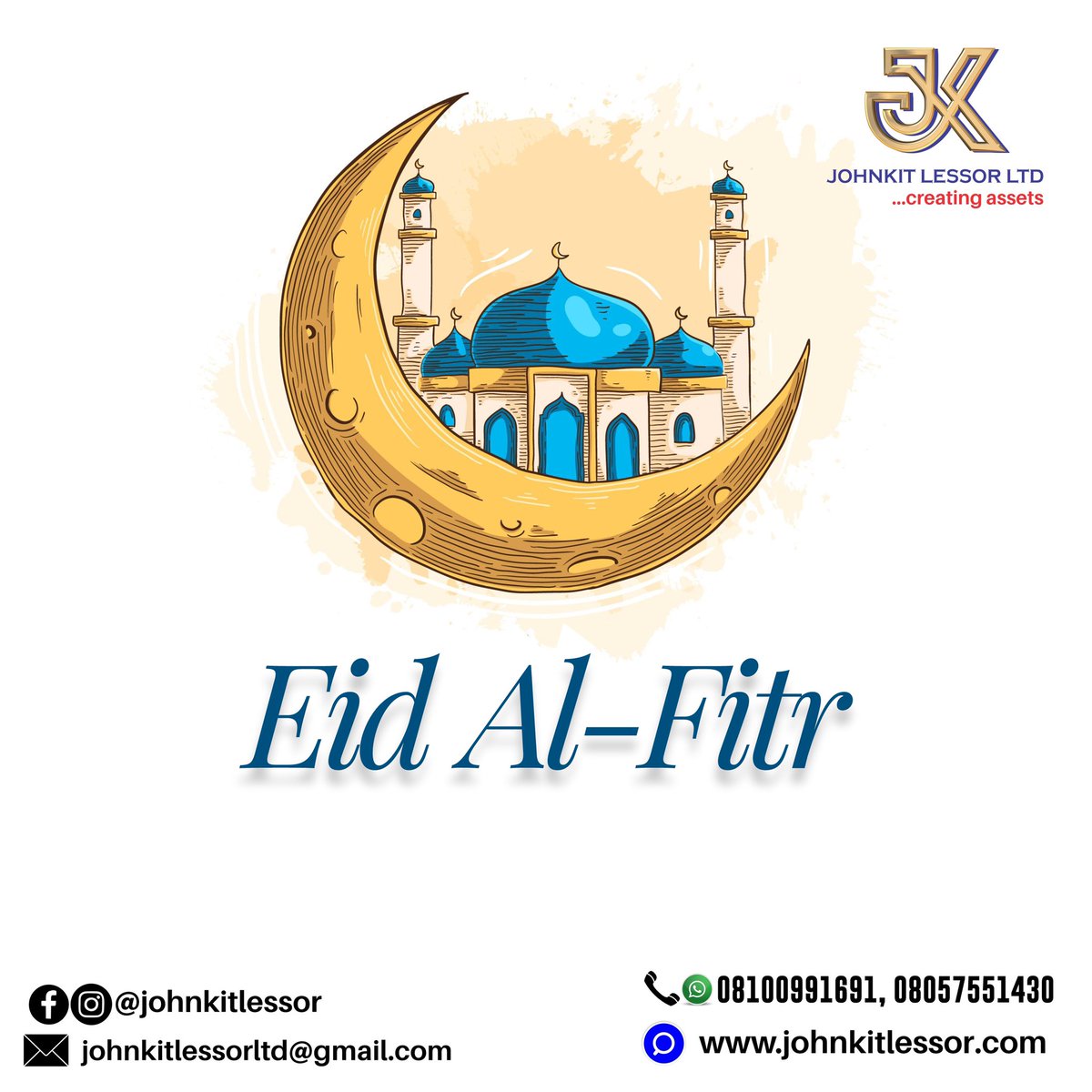 JohnkitLessor's tweet photo. Happy Eid Al-Fitr to all our Muslim brothers and sisters!! May this season brings us peace, kindness, generosity and empathy. 

#ramadan #eidmubarak #eid #lease #buynowpaylater #leasingagent #leasecar #leasingcompany https://t.co/teKldj54kI