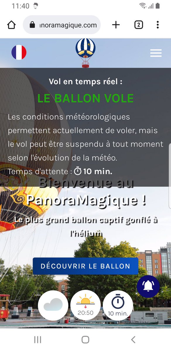 PanoraMagique's tweet photo. Vous souhaitez être notifié du prochain décollage de PanoraMagique ? Depuis https://t.co/klCbWLG9Ml, cliquez sur la cloche et on vous prévient ! https://t.co/p0rqhCSiiP