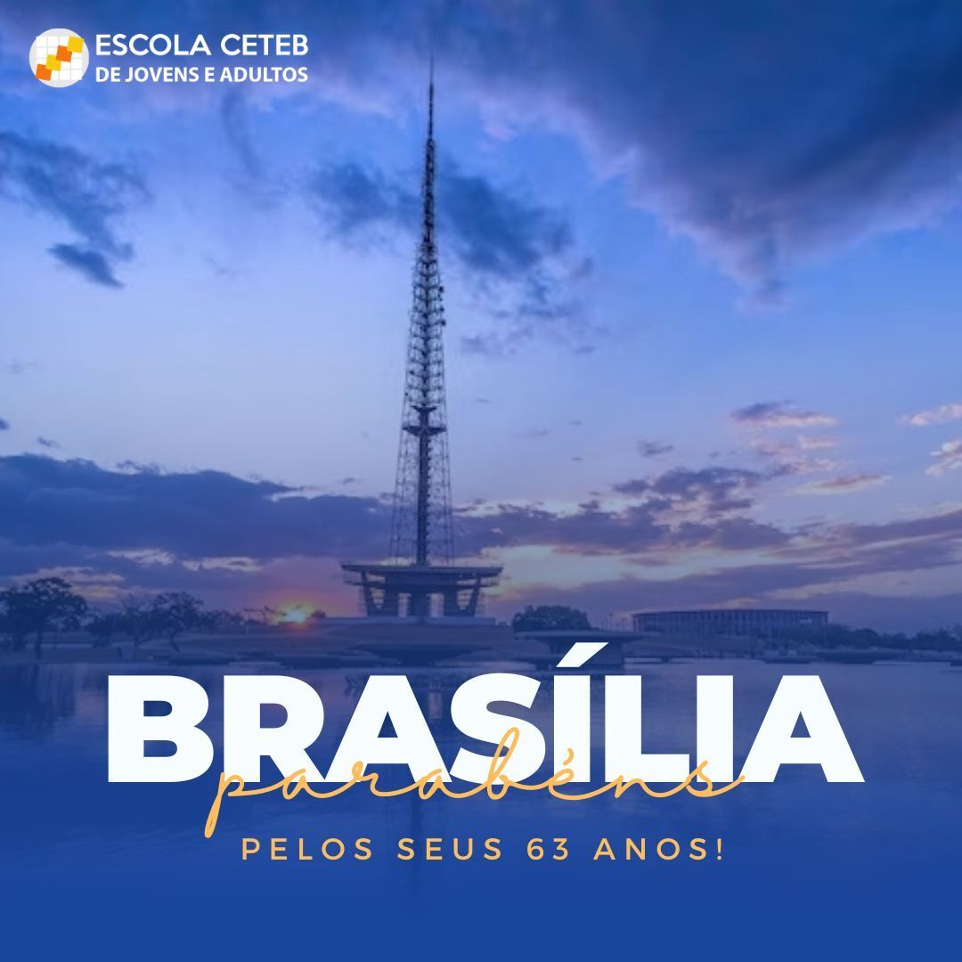 ceteboficial's tweet photo. Parabéns pelos seus 63 anos de história! Palco de lutas e testemunho de grandes conquistas!
#ceteb #escolaceteb #aniversáriodebrasília #Brasília #df #DistritoFederal #capital #capitaldobrasil #Brasil #quadradinho https://t.co/w58l5uWjbE