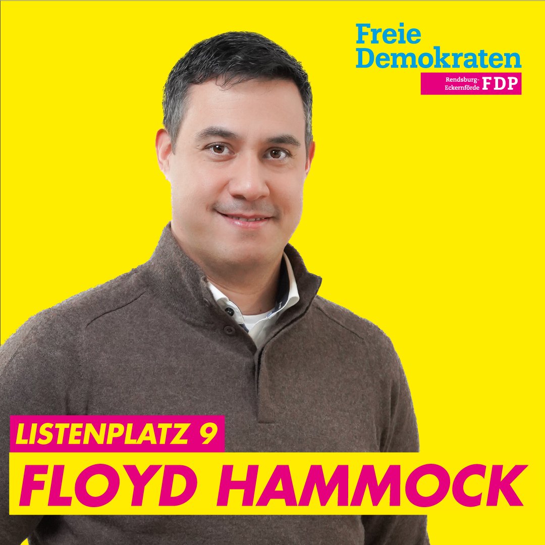 fdp_rd_eck's tweet photo. 𝗙𝗹𝗼𝘆𝗱 𝗛𝗮𝗺𝗺𝗼𝗰𝗸 (43), Versicherungsmakler und Dozent
Listenplatz 9 - Wahlkreis 03 (Wasbeck - #Arpsdorf, #Borgdorf-Seedorf, #Dätgen, #Ehndorf, #Eisendorf, #Gnutz, #Krogaspe, #Langwedel, #Padenstedt, #Schülp b. N., #Timmaspe, #Warder, #Wasbek)
#fdprdeck #kommunalwahl https://t.co/KBfgtImNau