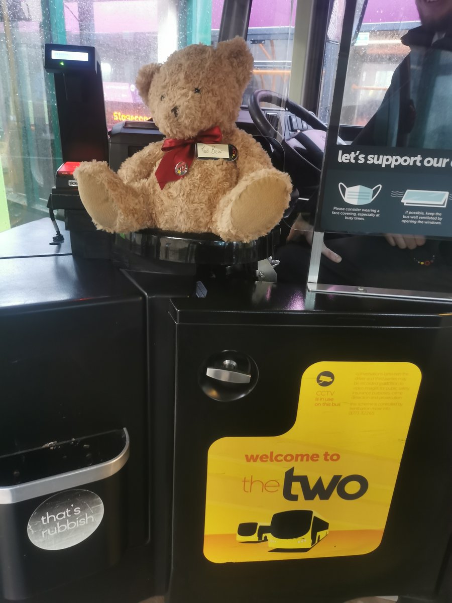 trentbartonland's tweet photo. You may remember a few weeks back, we found this little guy on one of our buses 🧸

We've taken Ted out and about across the network to see if he can find his owner but to no avail yet, although it does look like he's had a great time on his travels! 🚌 https://t.co/sCI2M84gp6