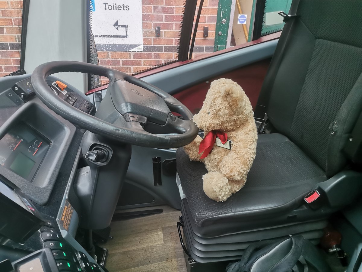 trentbartonland's tweet photo. You may remember a few weeks back, we found this little guy on one of our buses 🧸

We've taken Ted out and about across the network to see if he can find his owner but to no avail yet, although it does look like he's had a great time on his travels! 🚌 https://t.co/sCI2M84gp6
