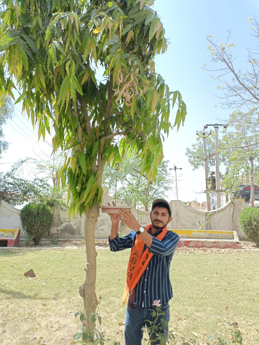 abvpsgnr's tweet photo. श्रीगंगानगर जिले की गजसिंहपुर इकाई के कार्यकर्ताओं द्वारा शहर के परमानन्द डिग्री महाविद्यालय में शुक्रवार को एसएफडी आयाम व परिंडे लगाओ - पक्षी बचाओ अभियान के तहत परमानन्द महाविद्यालय में करीब 5 जगह पर अखिल भारतीय विद्यार्थी परिषद के कार्यकताओं द्वारा परिंडे लगाये गये। https://t.co/I96rzPOz7m