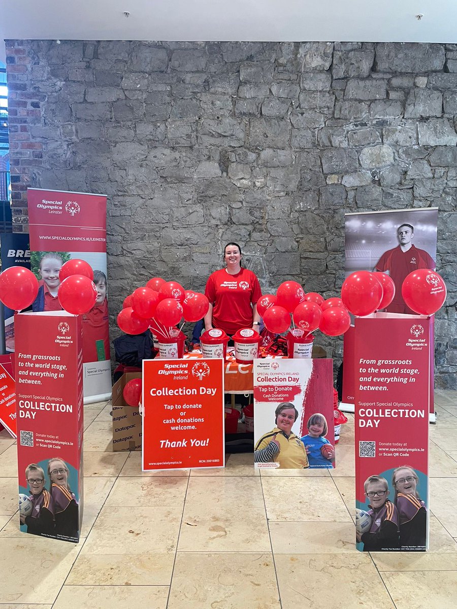 The streets are red with balloons and buckets!