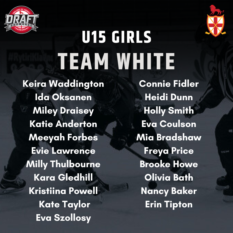 EngIceHockey's tweet photo. 𝐔𝟏𝟓 𝐆𝐢𝐫𝐥𝐬 𝐒𝐡𝐨𝐰𝐜𝐚𝐬𝐞 𝐠𝐚𝐦𝐞 🔴⚪️

Teams have been announced for the U15 Girls game to kick off the tournament!

#EIHA #Showcase2023 https://t.co/hvOo4ZVSHV