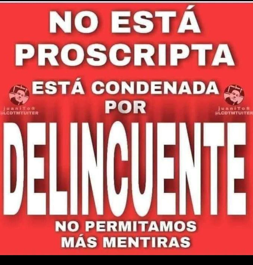 MariaLucia523's tweet photo. @UnAmigoOk Sí , a Tribunales hasta agotar ciclos legales y que quede definitivamente #Condenada así terminan con la sarasa #Proscripta https://t.co/Ww7QIvg5IT