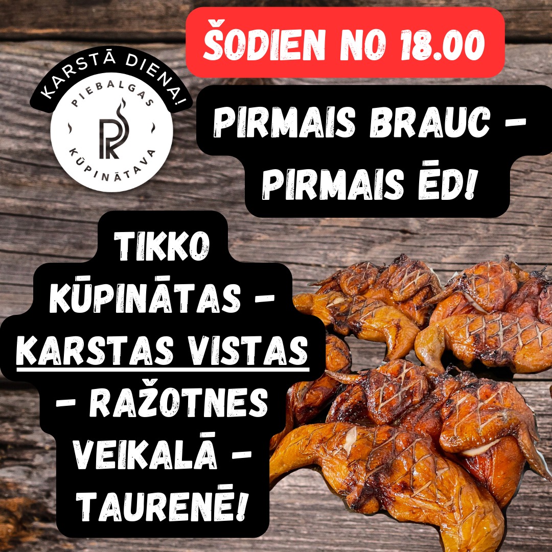 Kupinatava's tweet photo. ♨️ Piebalgas Kūpinātavas ražotnes veikalā Taurenē no plkst.18:00 Tu varēsi iegādāties SVAIGI KŪPINĀTAS, KARSTAS VISTIŅAS!
♨️ CENA 10 EUR par vistiņu!!!
✅Veikals šodien būs atvērts līdz 20:00! Veikalā iegādājami arī citi mūsu gatavotie gardumi - kūpinājumi, desas, grilprodukti! https://t.co/Rw6vfK9n77