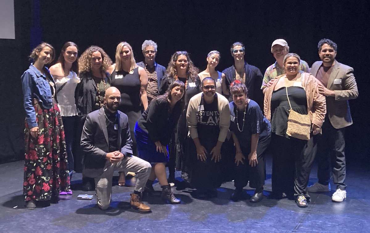 Tonight Brisbane Portrait Prize celebrated First Nations artists and a new collaboration with @qldballlet. <a href="/RhiannaPatrick/">Rhianna Patrick</a> led a fascinating discussion on portraiture with Bianca Beetson and Judy Watson. Wonderful to see so many <a href="/QCAGriffith/">QCA Griffith</a> CAIA graduates there. <a href="/BNEportrait/">Brisbane Portrait Prize</a>