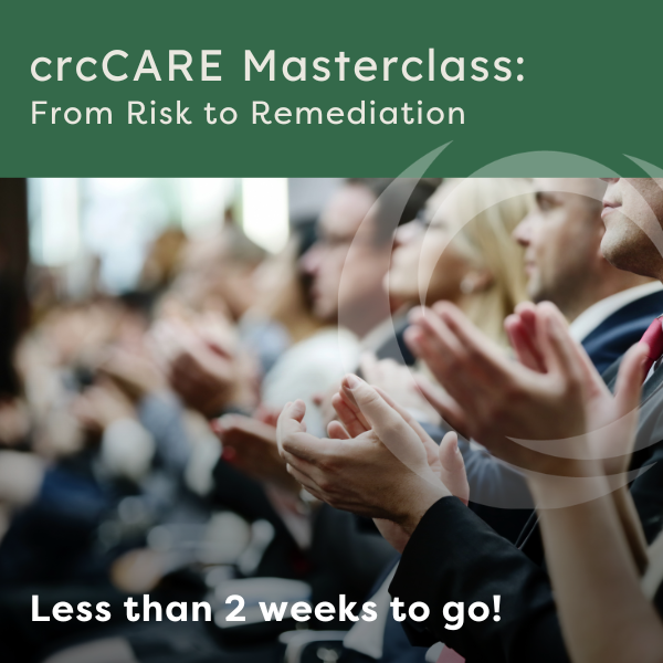 crcCARE's tweet photo. 📣 Less than two weeks to go until the #FromRiskToRemediation Masterclass! 🌱 
Learn about:
✅ Site contamination management
✅ Risk assessment strategies
✅ Remediation technologies
Don't miss out on this opportunity to network and upskill! Register now: https://t.co/hoFe8CPdNq https://t.co/fCxceTA2xr