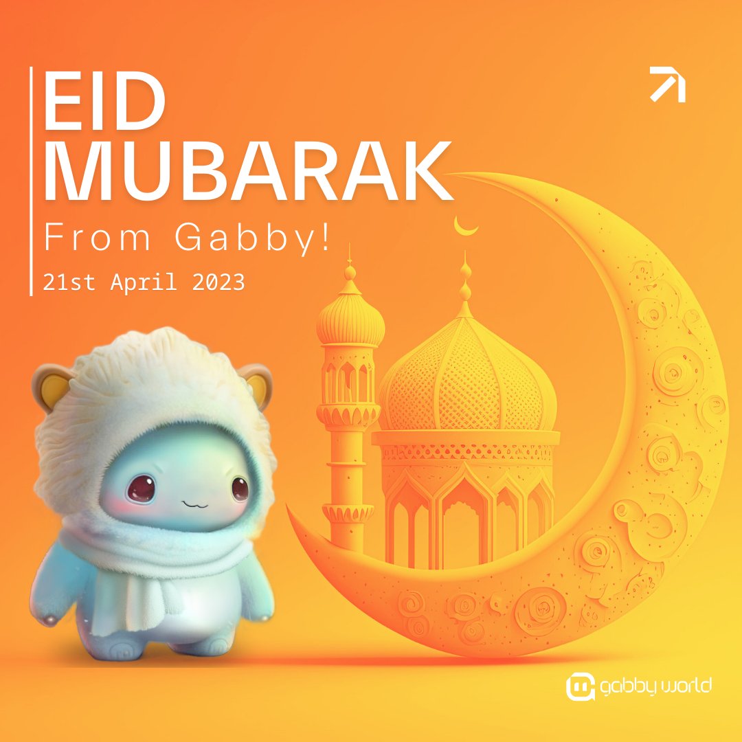 gabby_world_'s tweet photo. Happy #EidMubarak from Gabby World!🌙

We wish all of you who are celebrating this joyous occasion a healthy and prosperous Eid al-Fitr ☺️

May your day be filled with joy, love, and lots of delicious food. 🌙✨🍲 #EidAlFitr #EidAlFitr2023 #Eid2023 #EidUlFitr https://t.co/xCnmH4vTPu