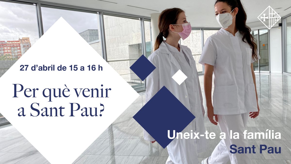 Vols unir-te a la #FamíliaSantPau? 🏥💙

El nostre model d'Infermeria és transformador i innovador. Volem estar més costat al temps del pacient, valorant el temps de les intervencions infermeres.

ℹ️ No et perdis la sessió online del pròxim 27 d'abril: lnkd.in/eW23_5Ug