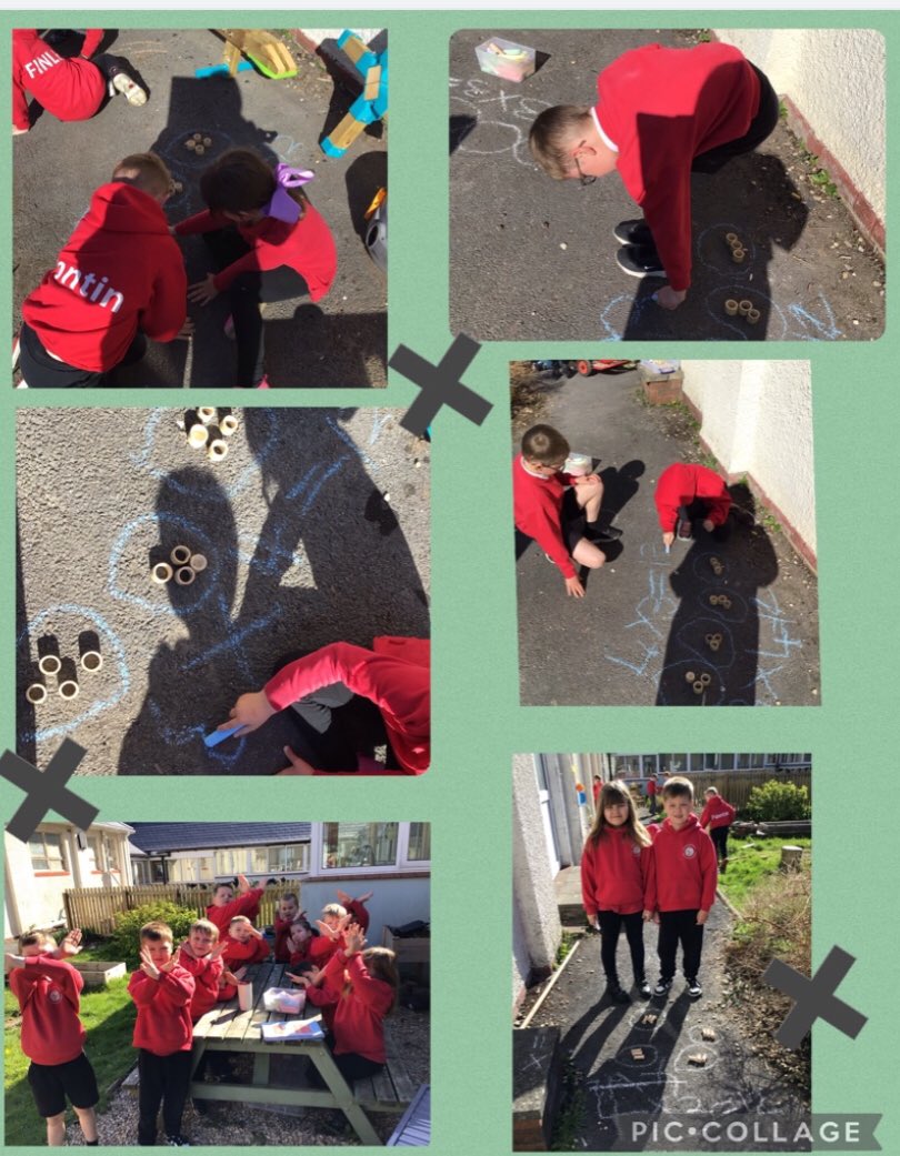 Penclawdd's tweet photo. Exploring multiplication in the sunshine X X X 🌞🌞🌞X X X #Pencsealions #Pencnum #Pencout https://t.co/P5AJWcYyHJ