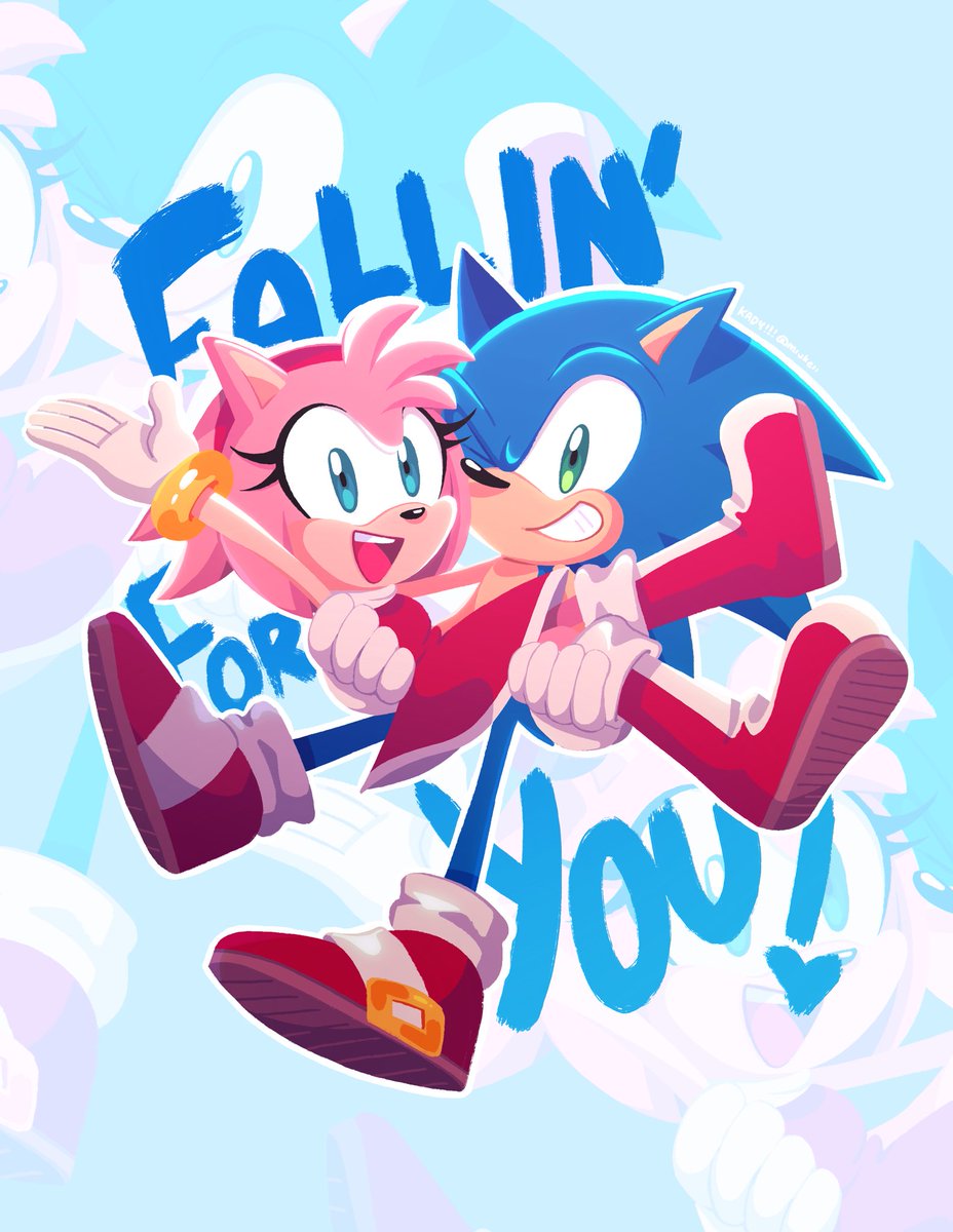 miukeii's tweet photo. fallin’ for you! 💙❤️

#sonamy #amyrose #sonicthehedgehog https://t.co/8yx8NMVLPd