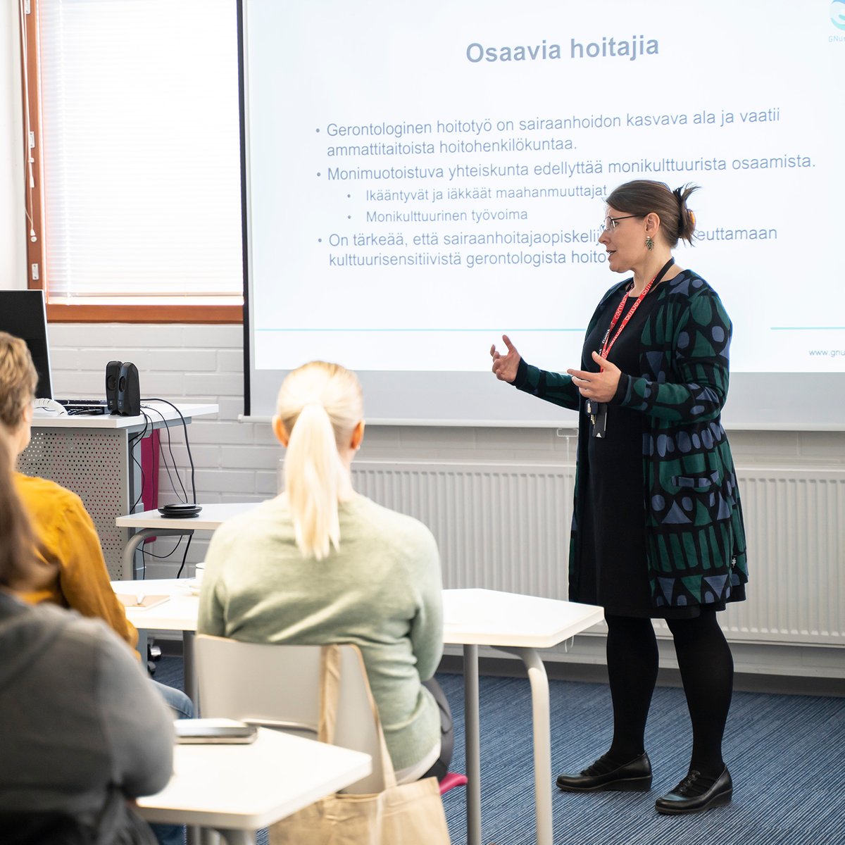 centriaamk's tweet photo. #GNurseSim-hankkeen päätösseminaari pidettiin 18.4. Talonpojankadun kampuksella @SatakunnanAMK kanssa. Lämpimät kiitokset osallistujille sekä seminaarin asiantuntijoille! 😊

Hankkeessa kehitettiin gerontologisen hoitotyön simulaatioita 6 eurooppalaisen korkeakoulun yhteistyönä. https://t.co/BcQhvjV2DR
