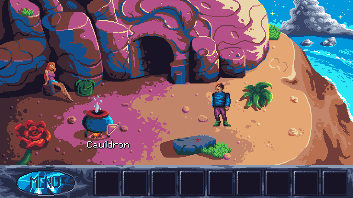 Cosmic_Void_'s tweet photo. Happy #AdventureGameFriday. I'm excited to be your host!

Twilight Oracle is comedy fantasy point and click adventure whose Kickstarter launches in 4 days on 25.04! 🥳

Follow the Kickstarter promo page:
https://t.co/Ndz5NJXfB7

❤️ Like
🤍 RT
💙Comment with your game &amp; I'll RT! https://t.co/d5XtZOE6Ev