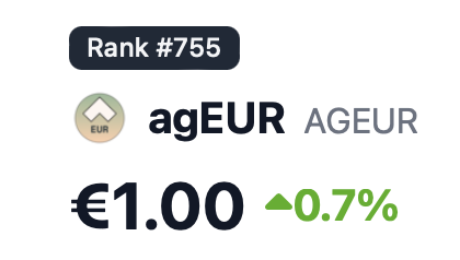 pablo_veyrat's tweet photo. agEUR at 1€.

(It's been 2 days already)

This is something I'd never thought I celebrate because stablecoin protocols MUST be stable, but if we look back into the situation on 13th of March after the hack, then there are reasons to be happy.

Now onwards to Angle Core V2 for agEUR to become the most resilient of all decentralized stablecoins
