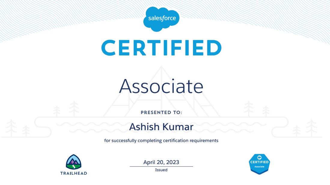 madhukar_ashish's tweet image. I'm delighted to inform you that one more certificate has been added to the collection, with many more on the way.
#salesforce #SalesforceCertifications
#certified
Resource link @trailhead