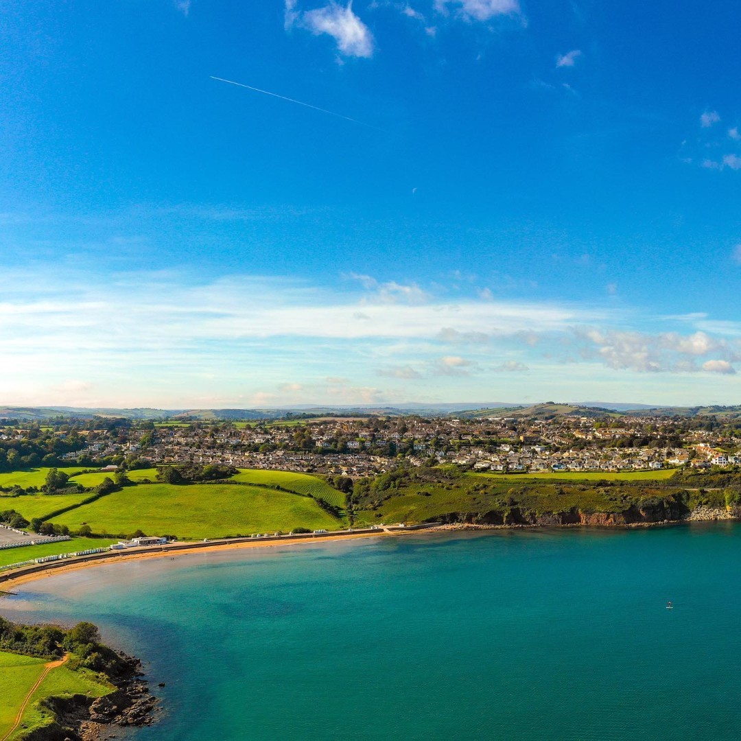 Beautiful aerial over Broadsands beach; perfect setting to enjoy a paddle in the calm sea.

Book a last-minute seaside break today: englishriviera.co.uk

 #englishriviera #southdevon #devon #lovedevon #yearofthecoast2023 #blueflag